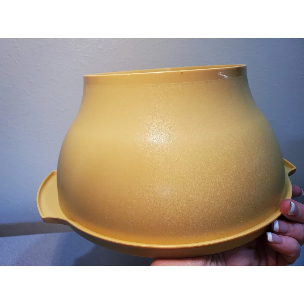 Vintage Tupperware Harvest Gold Salad Set 274-1 Bowl Lid 7 Bowls Tongs 10pc